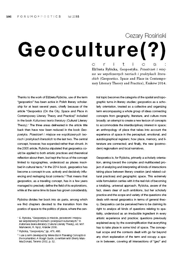 Geoculture(?)