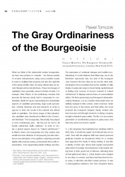 The Gray Ordinariness of the Bourgeoisie