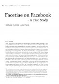 Facetiae on Facebook – A Case Study