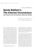 Sandy Baldwin’s  The Internet Unconscious and Theories of the Unconscious in Electronic Writing