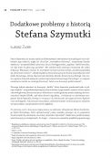 Dodatkowe problemy z historią Stefana Szymutki
