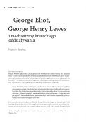 George Eliot, George Henry Lewes and the Mechanisms of Literary Influence