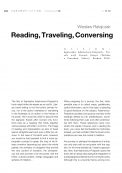 Reading, Traveling, Conversing