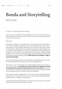 Bonda and Storytelling