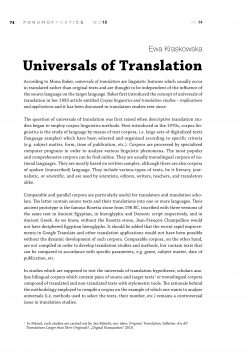 Universals of Translation