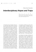 Interdisciplinary Hopes and Traps