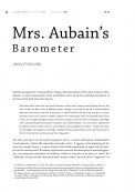 Mrs. Aubain’s Barometer