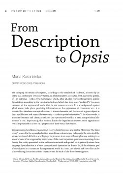 From Description to Opsis