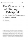 The Cinematicity of Literary Cyberpunk on the Example of Neuromancer by William Gibson