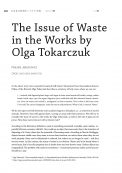 The issue of waste in the works by Olga Tokarczuk