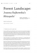 Forest landscape: Joanna Rajkowska’s Rhizopolis