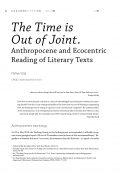 The time is out of joint. Anthropocene and ecocentric reading of literary texts