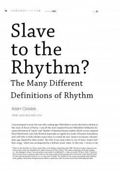 Slave to the rhythm? The many different definitions of rhythm