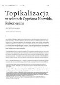 Topikalizacja w tekstach Cypriana Norwida. Rekonesans