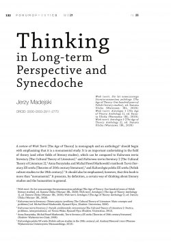 Thinking in long-term perspective and synecdoche