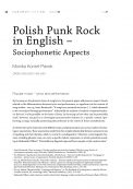 Polish punk rock in English – sociophonetic aspects