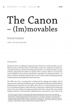 The Canon – (Im)movables
