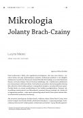 Mikrologia Jolanty Brach-Czainy