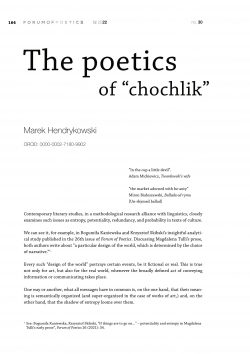 The poetics of “chochlik”