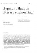 Zygmunt Haupt’s literary engineering