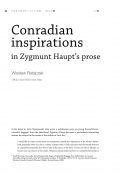 Conradian inspirations in Zygmunt Haupt’s prose