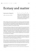 Ecstasy and matter