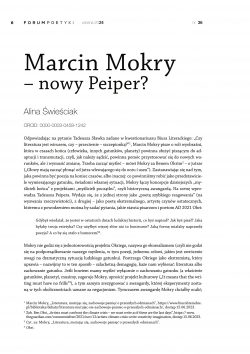 Marcin Mokry – nowy Peiper?