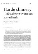 Harde chimery – kilka słów o twórczości surrealistek