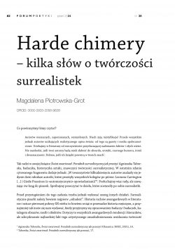 Harde chimery – kilka słów o twórczości surrealistek