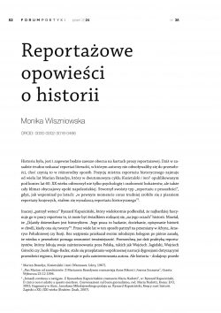 Reportażowe opowieści o historii