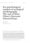 Eco-psychological analysis of ecological autobiography. The case of Mary Oliver’s Upstream: Selected Essays