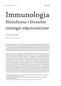 Immunologia filozoficzna i literackie strategie odpornościowe