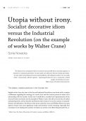 Utopia without irony. Socialist decorative idiom versus the Industrial Revolution (on the example of works by Walter Crane)