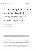 Przekłady i recepcja reportaży literackich Hanny Krall w krajach niemieckojęzycznych