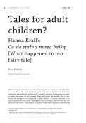 Tales for adult children? Hanna Krall’s Co się stało z naszą bajką [What happened to our fairy tale]