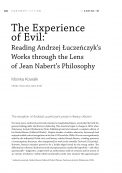 The Experience of Evil: Reading Andrzej Łuczeńczyk’s Works through the Lens of Jean Nabert’s Philosophy
