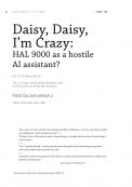 Daisy, Daisy, I’m Crazy: HAL 9000 as a hostile AI assistant?